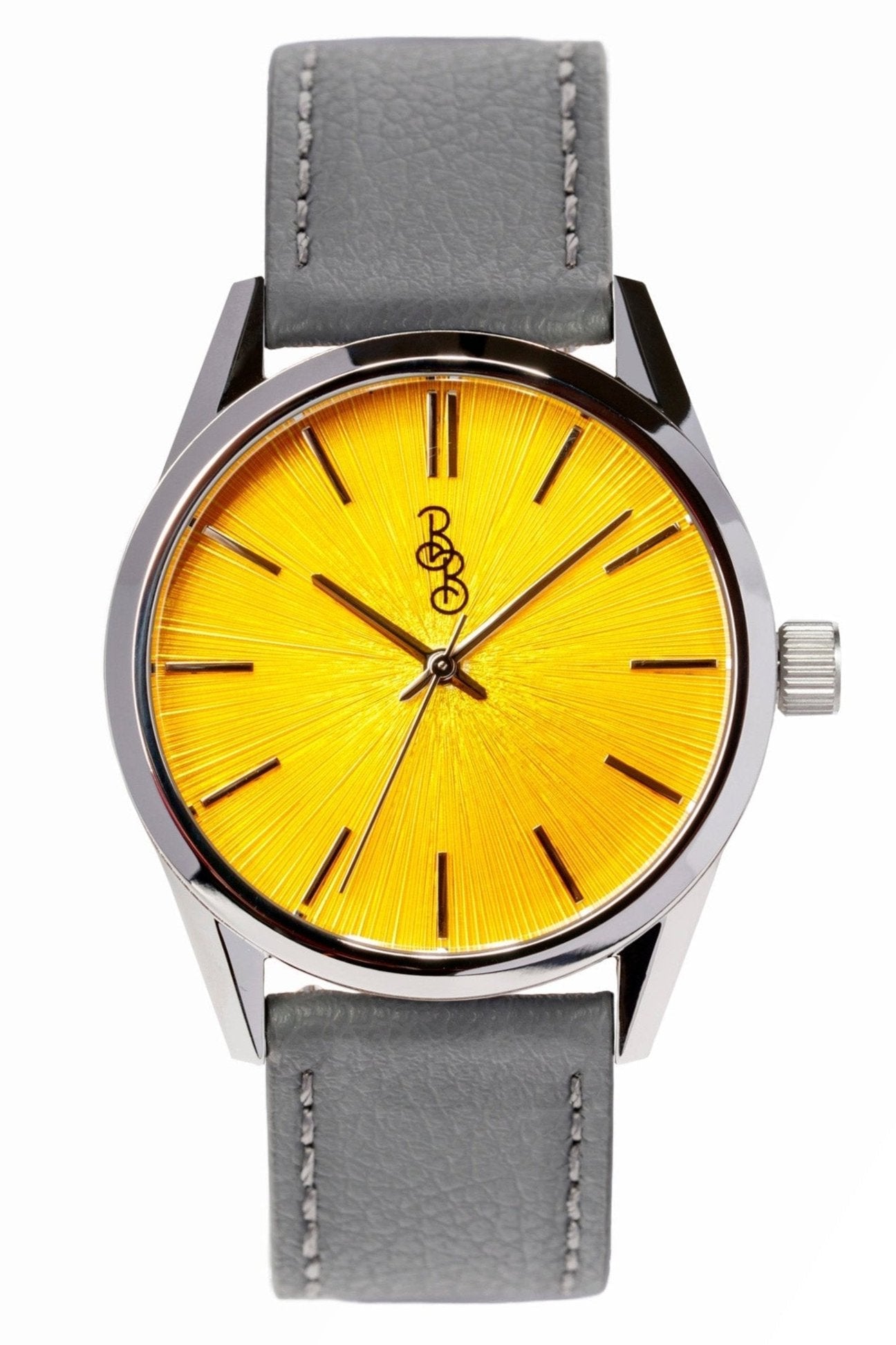 Yellow Sunburst Watch. The Beyond Boring Watch Co.
